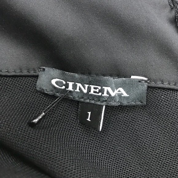 Cinema Silk Black Dress Women’s Size GREEK 1 - Picture 7 of 8